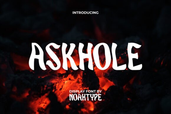 Askhole Font: A Bold Display Typeface for Small Business Branding