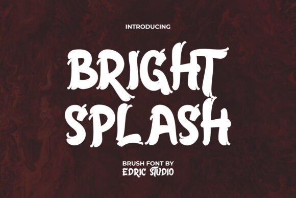 Bright Splash: A Display Font Built for Handmade Labels, Cards, and Shop Branding