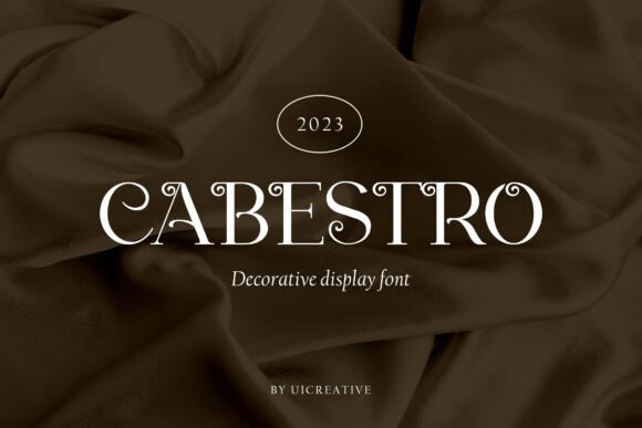 Cabestro: A Display Font with Editorial Grace