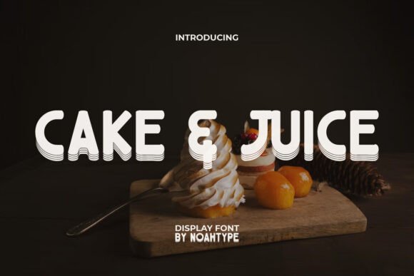 Cake Juice Font Brings Playful Depth to Branding Projects