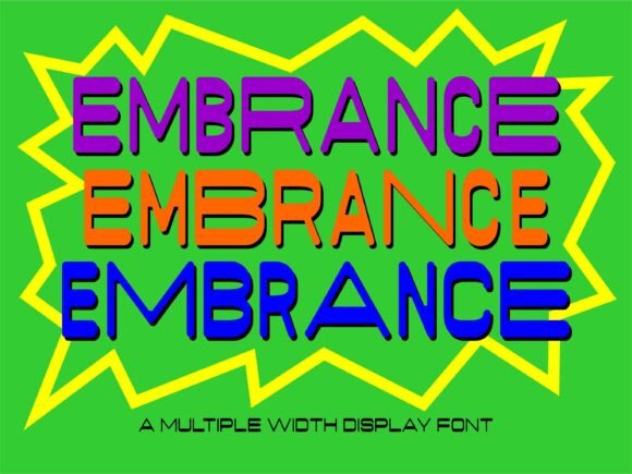 Embrance Display Font for Handmade Products