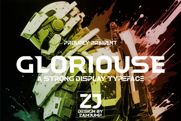 Gloriouse Font: A Bold Display Typeface for Crafters and Product Makers