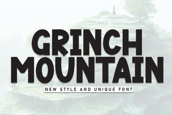 Grinch Mountain: A Handwritten Font for Editorial Charm