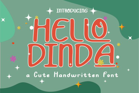 Hello Dinda: A Whimsical Display Font for Creative Makers