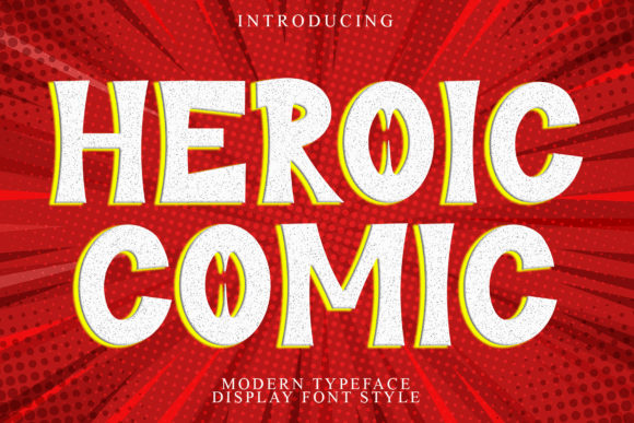 Heroic Comic Font Review: A Bold Display Typeface for Energetic Branding