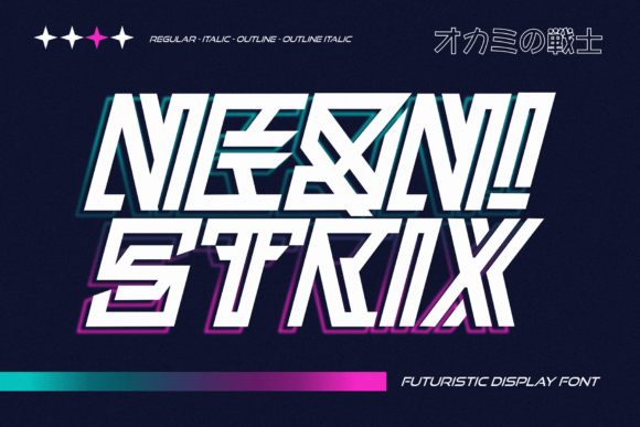 Neon Strix: A Futuristic Display Font for Marketers