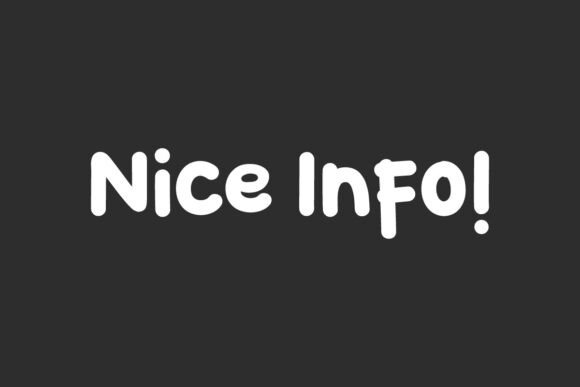 Nice Info Font Brings Playful Character to Web Design