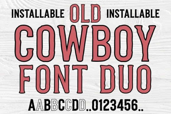 Old Cowboy Duo: A Weather-Worn Display Font for Bold Web Headers