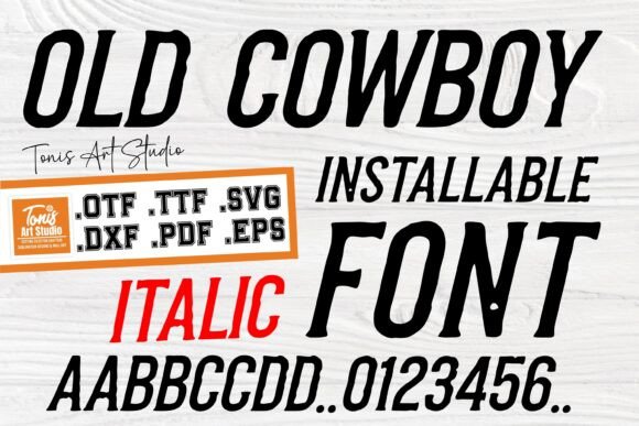Old Cowboy Italic: A Display Font for Rustic, Memorable Branding