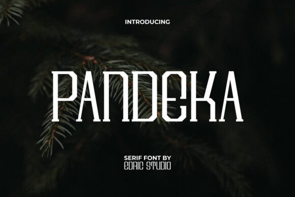 Pandeka Font Review: A Retro Serif Display Typeface with Sporty Character