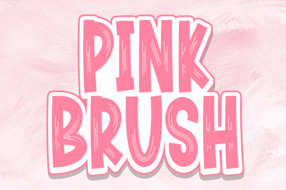 Pink Brush: A Playful Display Font for Campaigns