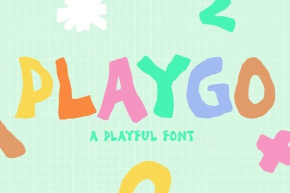 Playgo: A Hand-Drawn Display Font for Small Business Branding