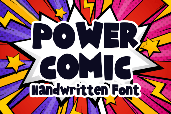 Power Comic Font: A Bold Handwritten Typeface for Small Business Branding