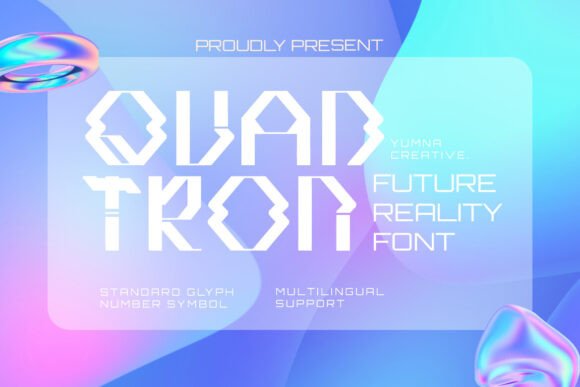 Quadtron: A Futuristic Display Font for Modern Web Design
