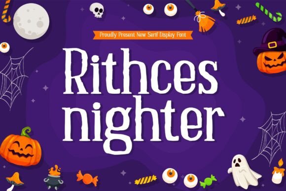 Ritches Nighter: A Display Font That Brings Halloween Charm to Handmade Products