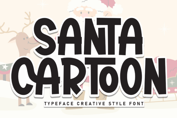 Santa Cartoon: A Playful Font for Holiday Branding