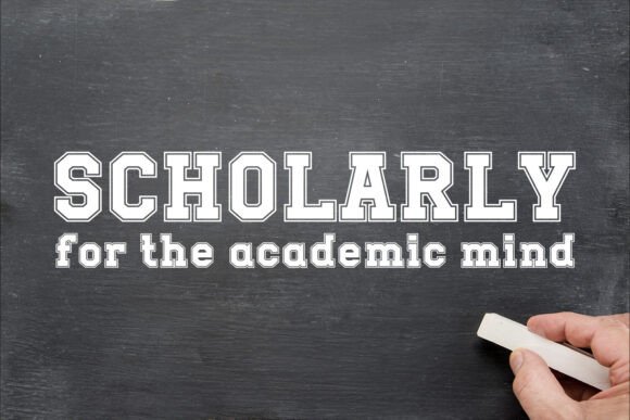 Scholarly Font: A Display Typeface Built for Digital Design
