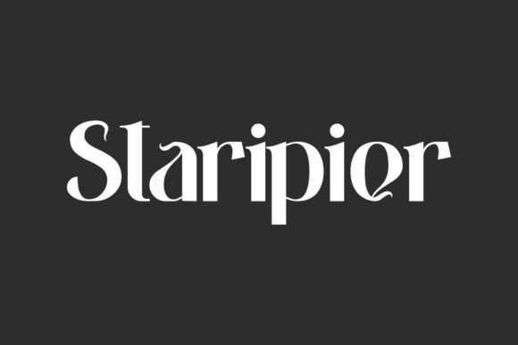 Staripier: A Modern Serif Display Font for Brand Design