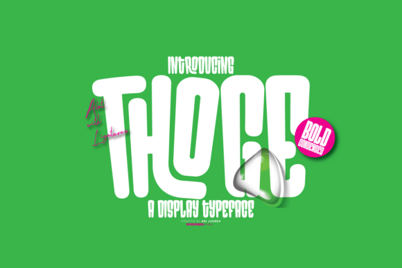 Thoge Display Font: A Bold Typeface for Small Business Branding