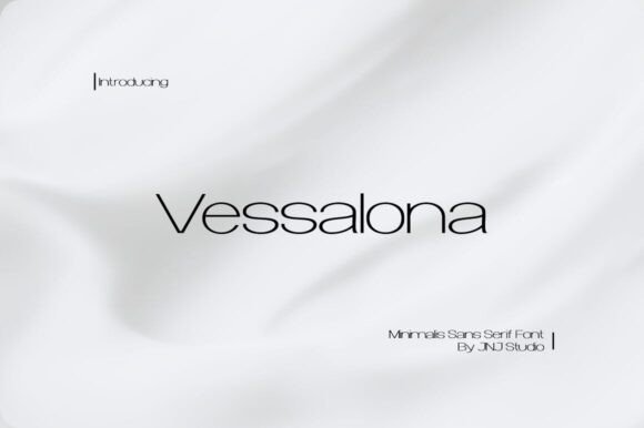 Vessalona: A Minimalist Display Font for Polished Branding